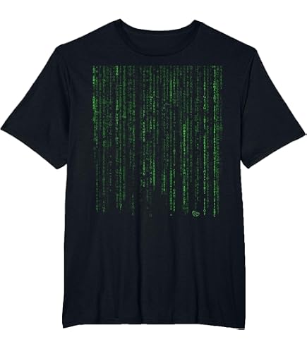 Amazon.com: The Matrix Classic Coding Drop Poster T-Shirt Small