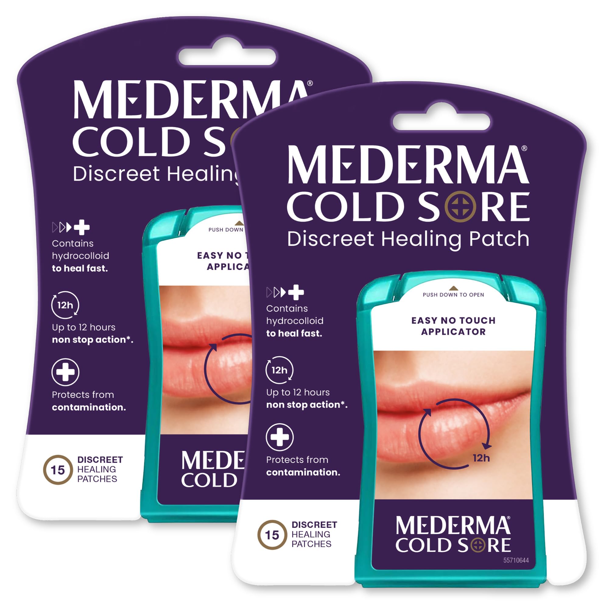 Mederma Cold Sore Discreet Healing Patch - Hydrocolloid Gel for Fast Healing, Relieves Pain, Redness & Swelling, Conceals Cold Sores (30 Patches)