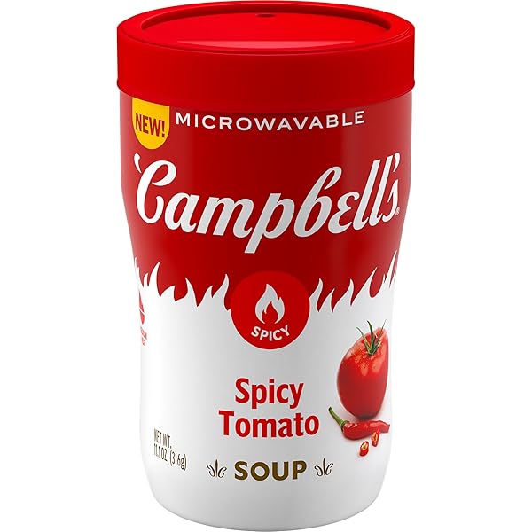 CAMPBELL’S SIPPING SOUP, SPICY TOMATO SOUP, 11.1 OZ...