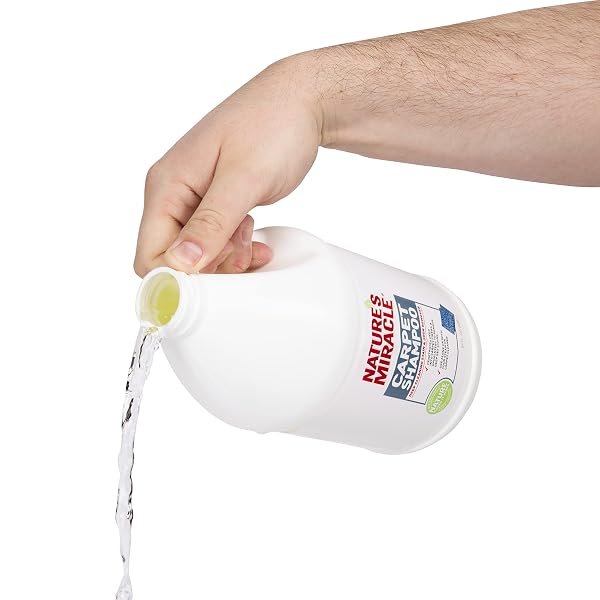 NATURE’S MIRACLE CARPET SHAMPOO, BIO-ENZYMATIC DEEP-CLEANING PET STAIN AND ODOR REMOVER, 64 OZ