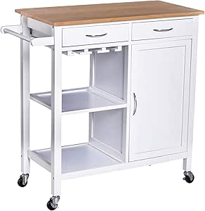 HOMCOM Carro de Cocina Carrito de Servir Multiusos ...