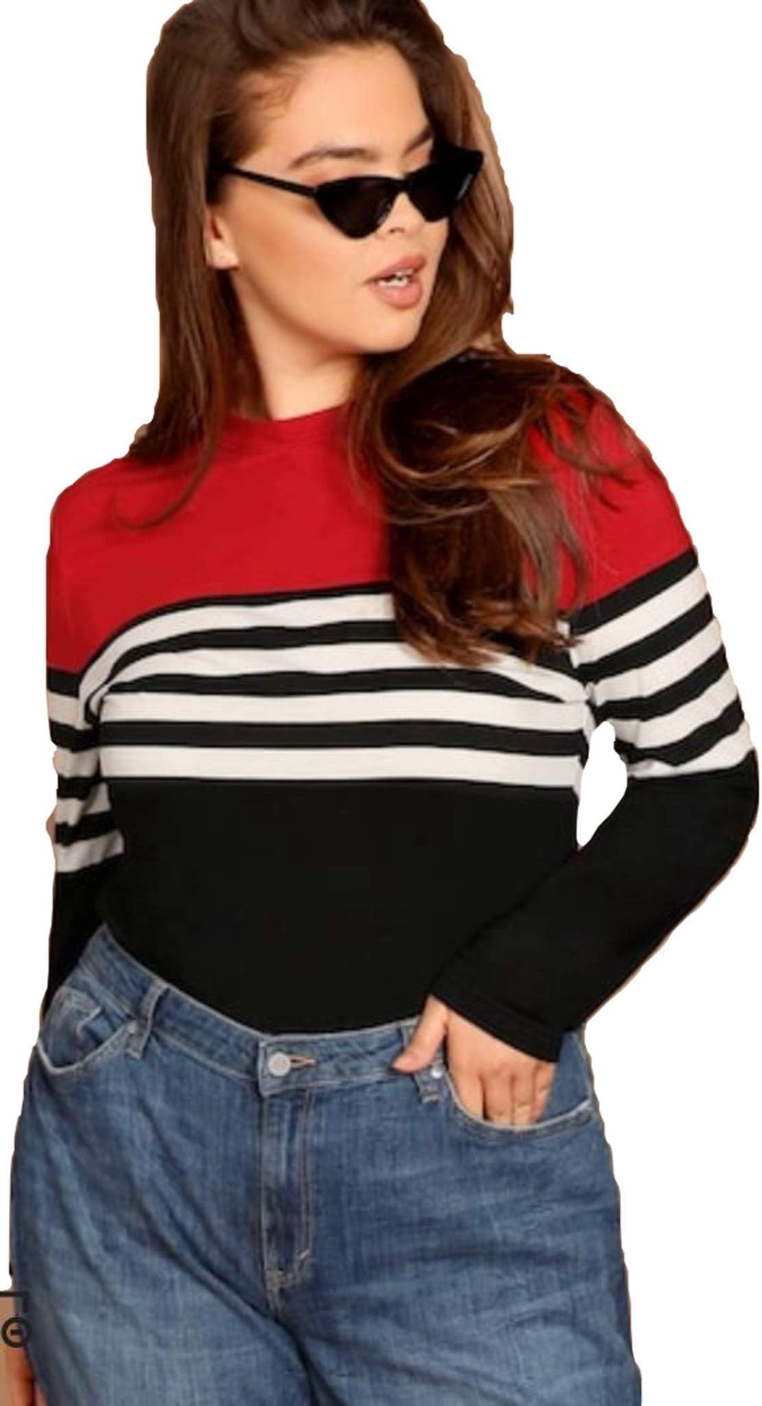 Women's T-Shirt (JB_TSH_54_RED_P_Multicolored_P)