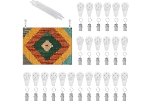 36pcs Tapestry Hangers, Premium Durable Picture Wall Hangers with 36 Metal Clips and Handrail Tool Suitable for Hanging Towel