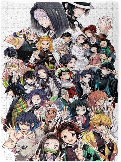 Amazon Co Jp 鬼滅の刃 500ピース ジグソーパズル ター パズル キャラクター アニメパターン 萌えグッズ 子供 初心者向け ギフト プレゼント 38cm 52cm ホーム キッチン