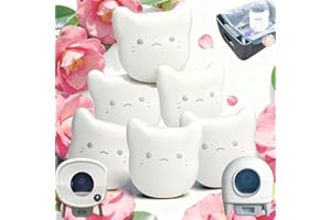 PurifyLogix 6PCS Pets Deodorizing Pods for Cumrige Self Cleaning Litter Box, Odor Remover for Fumoi Automatic Cat Litter Box, Camellia Flower Scented, Long-Lasting Fragrance, Keep Home Fresh