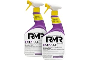 RMR BRANDS RMR-141 EPA Registered Mold and Mildew Killer, Eliminates Odors, Removes Mold, Mildew, Bacteria, and Viruses, 2-Pack of 32-Ounce Bottles