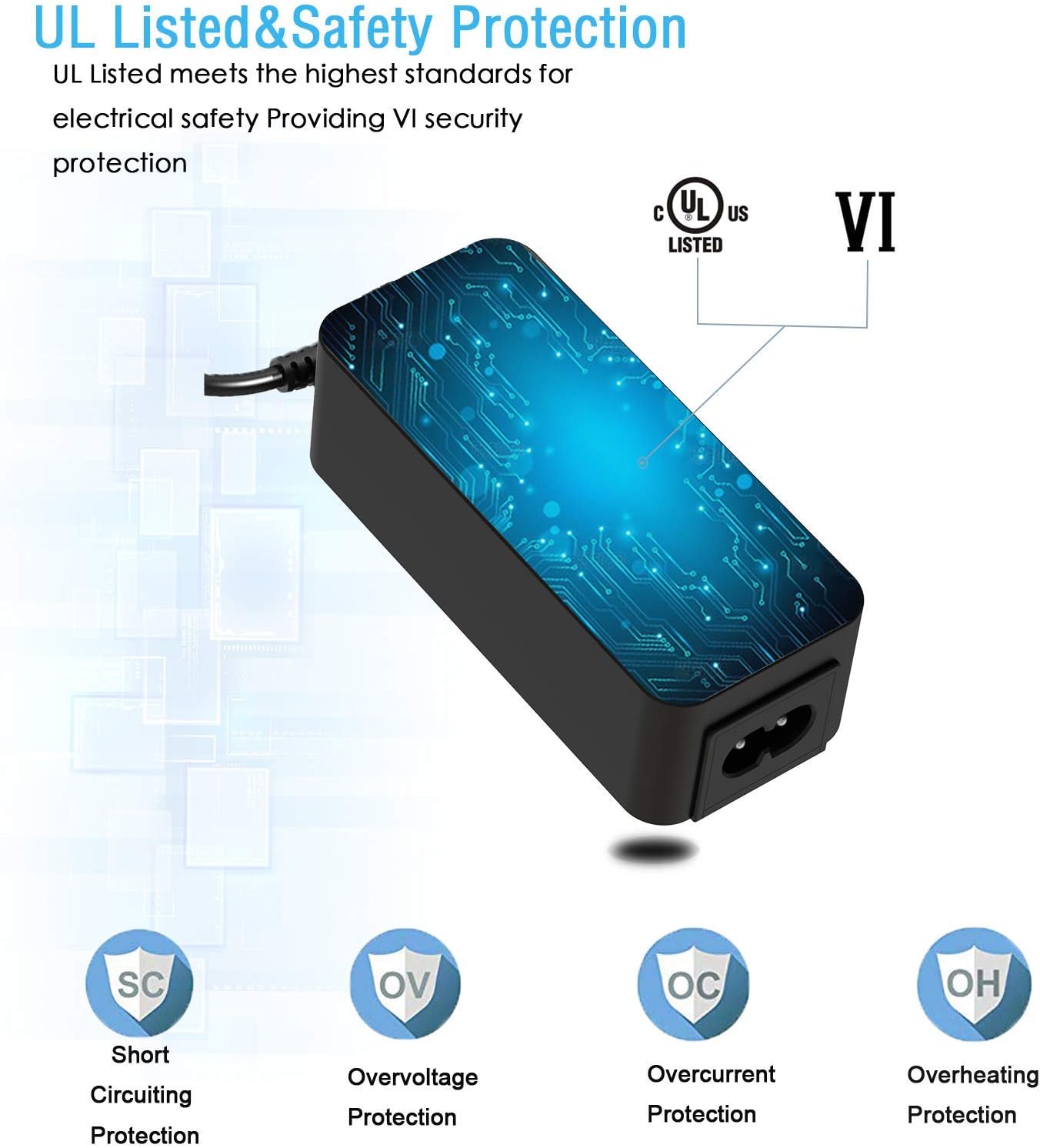 Superer 45W USB-C Charger Fit for HP Chromebook Elite, Pavilion, Spectre, Probook - Image 5