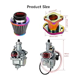 FVRITO Mini Bike 212 Carburetor VM22 Carb Kit for