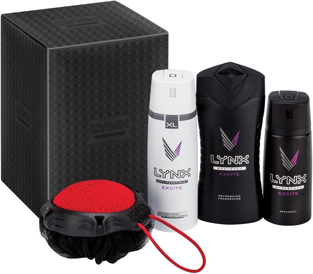 Lynx Excite Man Washer Bath Gift Set Amazon.co.uk Prime Pantry