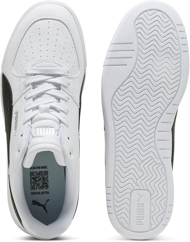 CAVEN III Unisex-Sneaker, Weiß, Schwarz, Silber, 7.5 UK — Foto 5 von 7