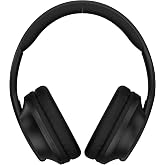 RCA Wave-55 Wireless Over-Ear Bluetooth Headphones &ndash; Hi-Res Audio, Deep Bass, Adaptive Noise Cancelling, 12H Playtime, Foldable Comfort Cushions, Mic for Calls &amp; Travel