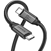 Silkland USB C Monitor Display Cable [4K@120Hz/60Hz 8K@30Hz], USB C 3.2 Gen 2x2 Video Cable, 20Gbps Data Transfer, 240W PD Fa