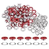 HARFINGTON 100PCS Grommets Eyelets 2/5 Inch