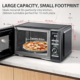Toshiba 25L 900W Microwave Oven - Morandi Grey, Inverter, Chef Defrost view 6