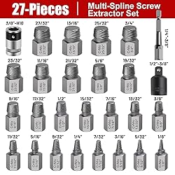 27Pcs Upgrade Screw Extractor Set, Bolt Extractor