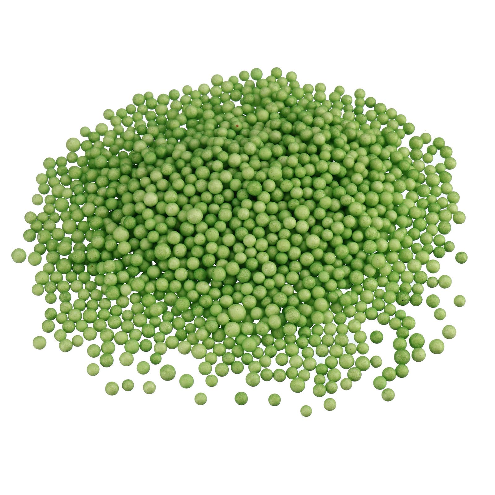 DMiotech 1 Pack 0.1-in Foam Beads Ball Polystyrene Round Foam Ball Green for DIY Crafts, Arts, Party Decoration