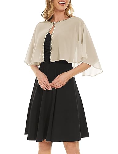Rheane Shawl Dress Cover up Formal Shawls and Wraps for Evening Dresses  Shall for Women (Champagne Gold) in Kenya | Whizz Wraps & Pashminas