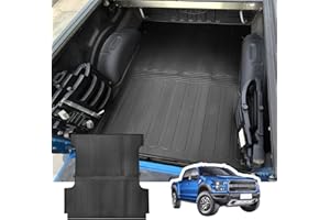 TAGMORE Truck Bed Mats - Compatible with 2015-2024 Ford F-150 5.5Ft Cargo Bed Liners, All Weather TPE 3D Rear Storage Cargo Trunk Tray Protector Liner, Pickup Car Bed Cargo Mat