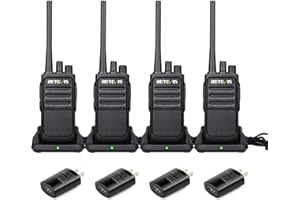 Retevis RT17 Walkie Talkies Long Range for Adults, 1200mAh Rechargeable 2 Way Radios, Two Way Radio with USB Charging,Constru