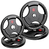 XDDIAS Rubber Weight Plates 2-Inch Olympic Grip