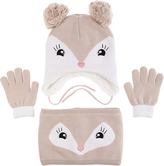 toddler hat gloves and scarf set