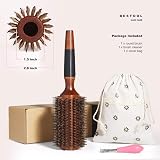 BESTOOL Round Brush for Blow Drying with Wooden Barrel 2.8 Inch view 6