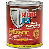 POR-15 Rust Preventive Coating &mdash; Non-Porous Protective Barrier, 32 fl oz, Gloss Black