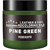 STARTSO WORLD Leather Recoloring Balm, Pine Green Leather Repair Kit for Furniture, Leather Dye, Leather Color Restorer for Couches, Leather Couch Paint | Repair, Restore & Renew Old, Faded Leather