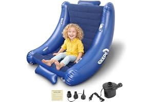 EKEPE Sensory Rocking Chair for Kids, Inflatable Sensory Rocker with Electric Air Pump for Autistic ADHD Children, Air Cloud Autism Chair - Soft, Comfy & Heavy Duty