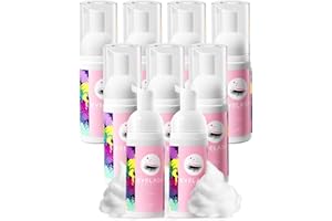 Buqikma Lash Shampoo 9 * 60ml Eyelash Extension Cleanser Rich Foam Lash Cleaning Kit Gentle Lash Shampoo for Lash Extensions Lash Bath Eyelash Shampoo for Home Salon Use