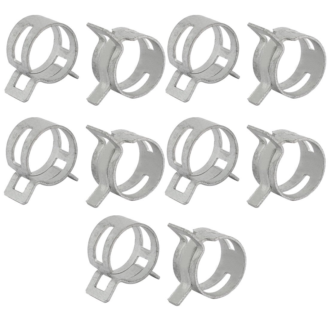 sourcingmap 10 Pcs 18mm Spring Band Type Action Fuel Hose Pipe Low Pressure Air Clip Clamp