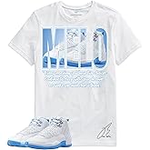 Shirt to Match 12 MELO/University Blue, Sneaker Graphic Tee, Best Gift, Birthday, Mens Clothing