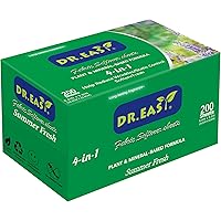 DR.EASY SUMMER FRESH Dryer Sheets Plant Based Formula 200 Ct Fabric Softener sheets for Laundry Essential Oil Scented No Arti