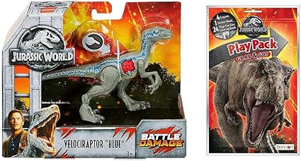 jurassic world battle damage blue