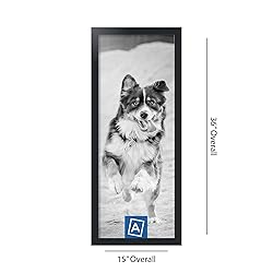 ArtToFrames 13x34 Inch Black Picture Frame, This