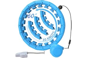 KABCON Infinity Weighted Exercise Hoop Plus Size for Adults Weight Loss,16/30/31/32 knots Smart Fitness circle for Women/Men Fitness Aids,Fitness and Massage 2 in 1,with Weight Adjustable Spinning Ball