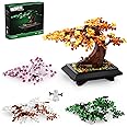 Taojiyuan Bonsai Tree Building Set, 4 in 1 Four Seasons Bonsai Tree Building Toy, Plant Collection Home Decoration Building Blocks DIY Adult Creative Gifts for Girls and Boys