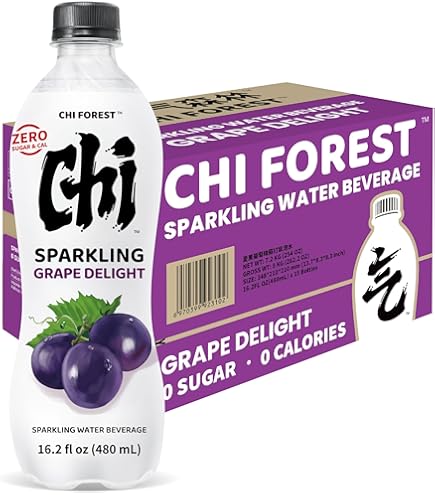 Amazon.com: CHI FOREST Sparkling Water Beverage, Peach & Grape