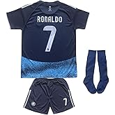 LeenBD 2025/2026 NASSR Riyadh Al #7 Kids Away Soccer Jersey Shirts Football Futbol Socks Set Youth Sizes