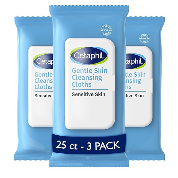 CETAPHIL FACE AND BODY WIPES, GENTLE SKIN CLEANSING...