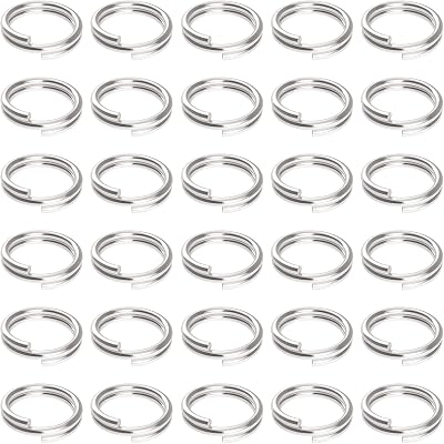 Uniclife 100 Pack 10mm Mini Split Jump Rings Double Loop for Jewelry DIY