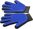 [Upgrade Version] Pet Grooming Glove - Gentle Deshedding Brush Glove - Efficient Pet Hair Remover Mitt - Enhanced Five Finger Design - Perfect for Dog & Cat with Long & Short Fur - 1 Pair