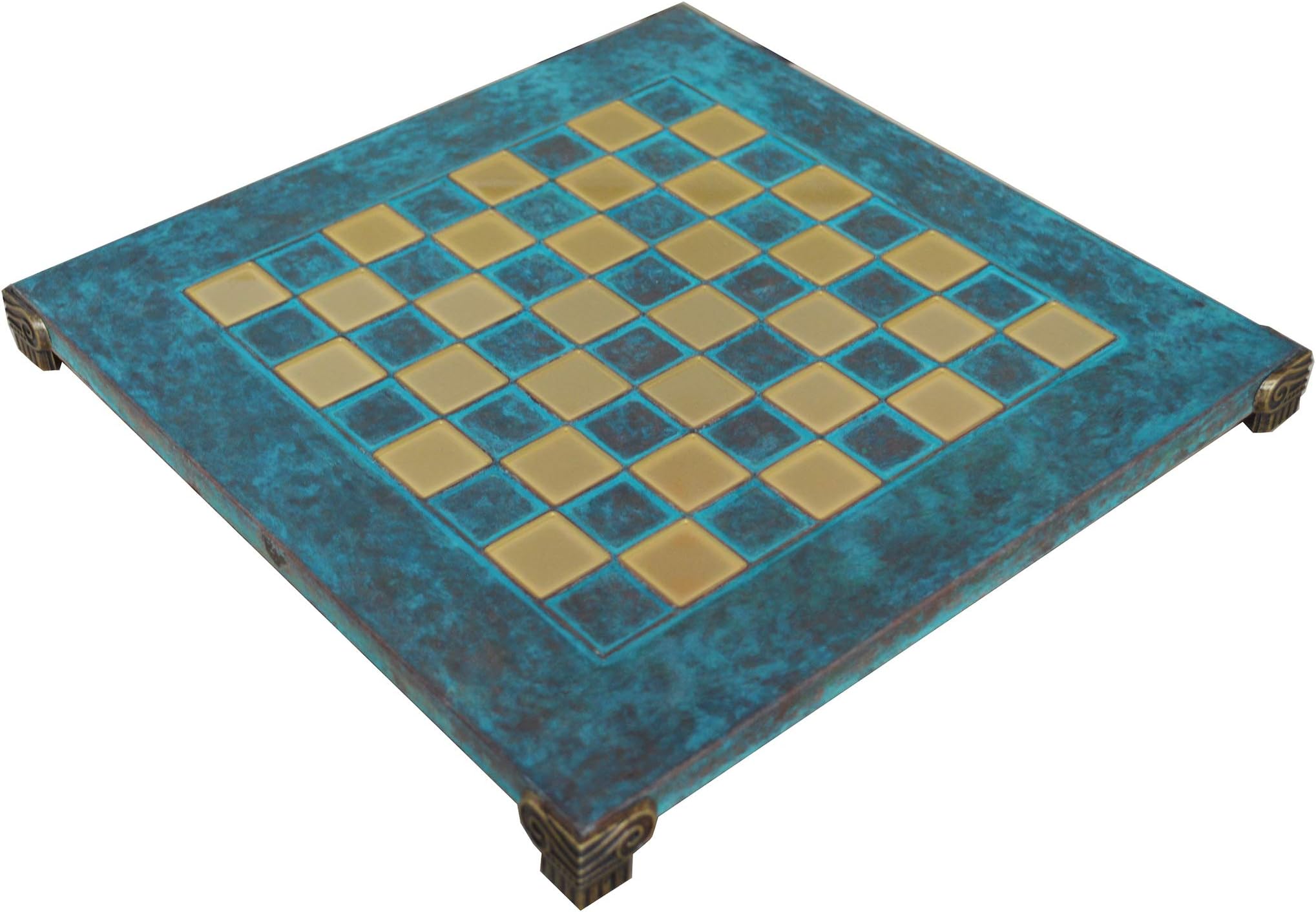 Manopoulos Blue Oxidized Chess Board - 1" Squares