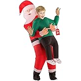 Morph Inflatable Santa Costume For Kids, Blow Up Santa Costume, Inflatable Santa Suit, Christmas Inflatable Costumes