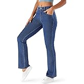 High Waisted Bootcut Jeans for Women, Fitted with Soft Stretch Fabric for Straight Leg Fit & Jeggings Comfort