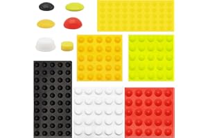 CKANDAY 200 Pcs Bump Dots for Visually Impaired, 5 Colors 4 Sizes 3 Shapes Low Vision Aids, Raised Tactile Stickers, Adhesive Braille Bump Sticker, Low Vision&Visually Impaired Products for Elderly, Blind