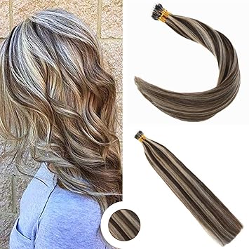 Ugeat 14inch Nano Hair Extensions Human Hair 1g S 50g Pack 100