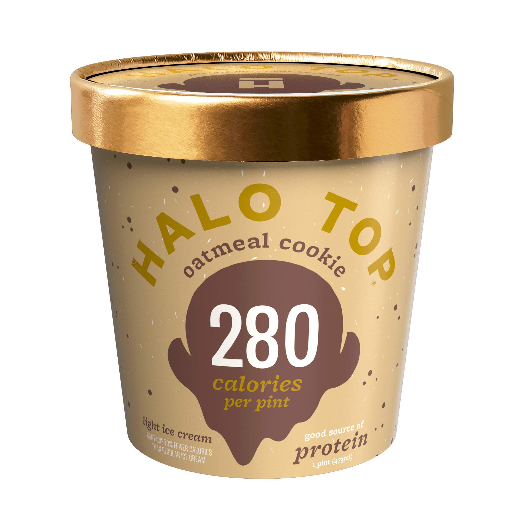 Halo Top, Oatmeal Cookie Ice Cream, Pint (4 Count) Buy Online in