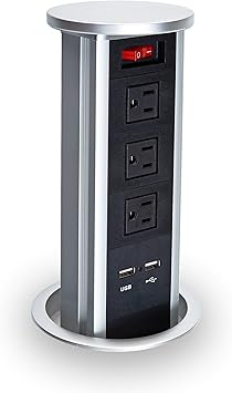 Btu Automatic Raising Surge Protector Pop Up Power Strip Outlet