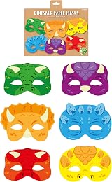 HENBRANDT Dinosaur Paper Masks Pack of 12 Kids Party Masks view 7